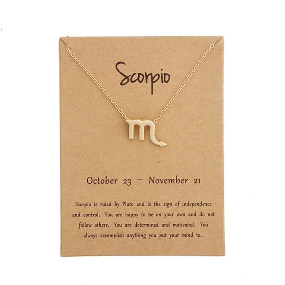 Scorpio Zodiac Necklace